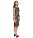 RINASCIMENTO Long dress with lace BLACK Art. CFC0013238002