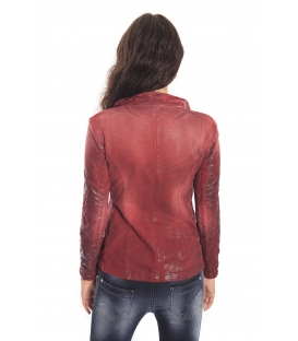 MARYLEY Jacket with brooch BORDEAUX Art. B156/G50