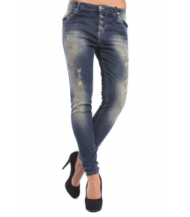 MARYLEY Jeans Boyfriend baggy with rips DENIM Art. B60S/RAV