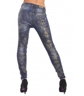 MARYLEY Jeans Boyfriend baggy con stampa Art. B501/RDH