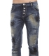 MARYLEY Jeans Boyfriend baggy with patches DENIM Art. B605/RDD