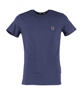 Antony Morato T-Shirt giro collo con logo BLU MARINE mmks00500