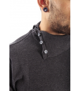 Antony Morato maglia manica lunga con bottoni sul collo alto mmsw00437