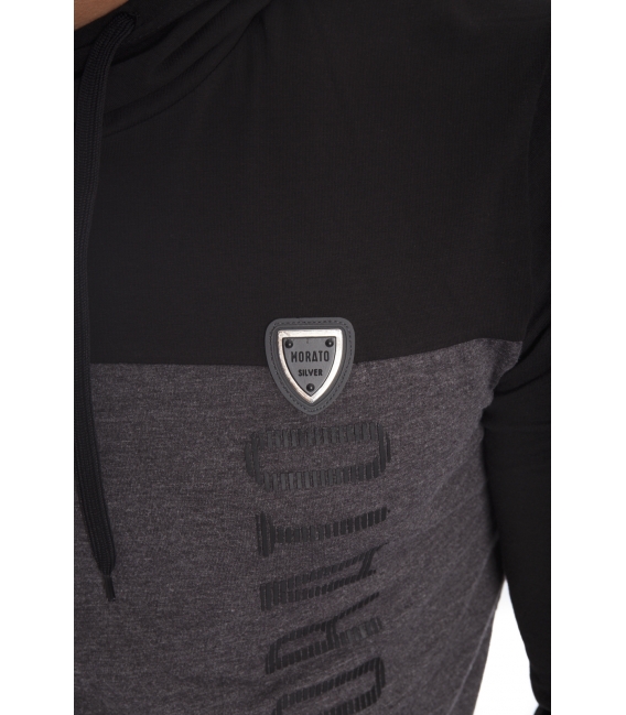 Antony Morato maglia con cappuccio e stampa logo mmkl00164