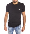 Antony Morato T-Shirt giro collo con logo NERO mmks00500