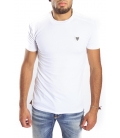 Antony Morato T-Shirt giro collo con logo BIANCO mmks00500
