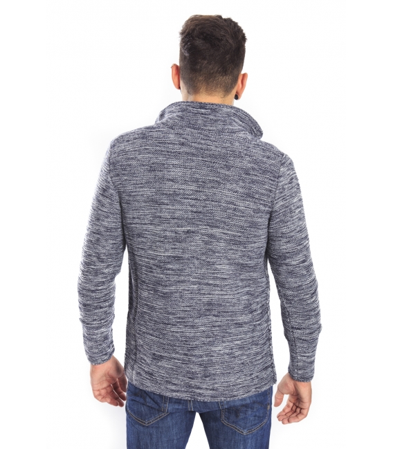 Gaudi Jeans - giacca in maglia blu/grigio 52bu56001