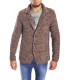 Gaudi Jeans - knit jacket beige / bordeaux 52bu56001