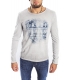 Gaudi Jeans - shirt cotton print Grey 52bu67181