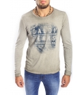 Gaudi Jeans - maglia in cotone con stampa Beige 52bu67181