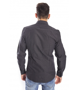 Antony Morato Camicia in micro fantasia NERO mmsl00245