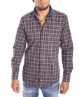 Antony Morato Shirt fantasy squares CANNELLA mmsl00269