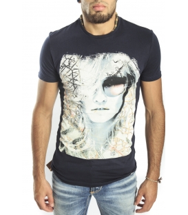 Antony Morato T-shirt con stampa fantasia BLU mmks00694