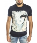 Antony Morato T-shirt con stampa fantasia BLU mmks00694