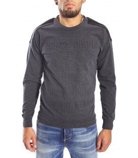 Antony Morato Sweatshirt with eco- leather detail mmfl00197