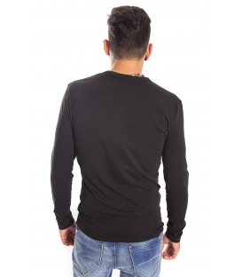 Antony Morato Jersey with logo BLACK mmKL00163