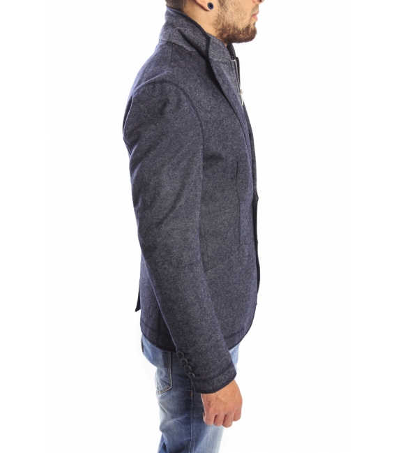 Antony Morato Jacket slim 2 buttons + zip BLUE MMJA00171