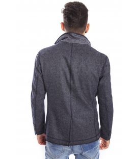 Antony Morato Giacca slim 2 bottoni + zip BLU MMJA00171