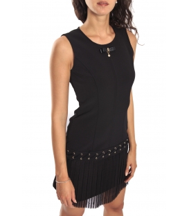  RINASCIMENTO Dress with plissè skirt BLACK CFC0069668003