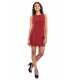  RINASCIMENTO Dress with plissè skirt RED CFC0069668003