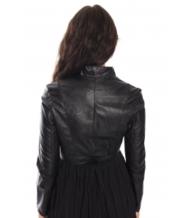 RINASCIMENTO Jacket n eco-leather BLACK Art. CFC0069951003