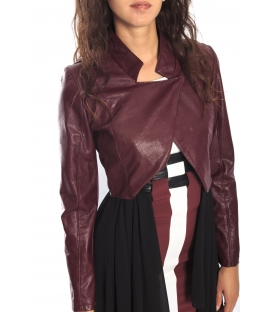 RINASCIMENTO Jacket n eco-leather BORDEAUX Art. CFC0069951003