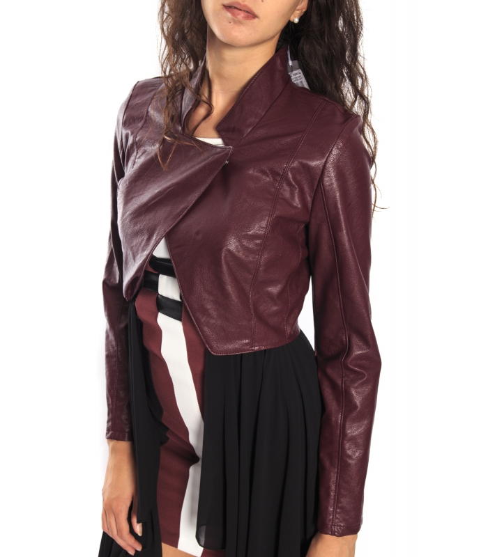 Giubbotto hotsell ecopelle bordeaux