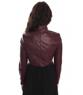 RINASCIMENTO Jacket n eco-leather BORDEAUX Art. CFC0069951003