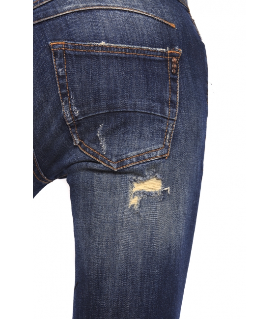RINASCIMENTO Jeans boydriend baggy con borchie e strappetti DENIM Art. CFC0070011003