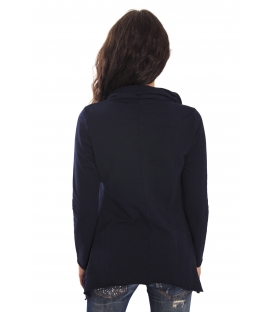 SUSY MIX Asymmetric sweatshirt BLUE Art. 5314