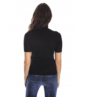 RINASCIMENTO Maglia collo alto maniche corte NERO Art. CFM0007240003