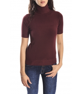 RINASCIMENTO Sweat with neck BORDEAUX Art. CFM0007240003