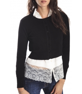 RINASCIMENTO Cardigan corto NERO Art. CFM0007241003