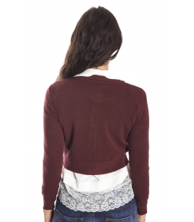 RINASCIMENTO Cardigan corto BORDEAUX Art. CFM0007241003