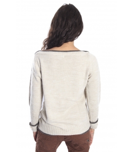 GRAFFIO Sweat BEIGE with fango details Art. WGD400