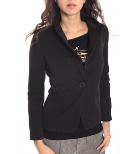 DENNY ROSE Jacke mit Knöpfen SCHWARZ 52DR31012S