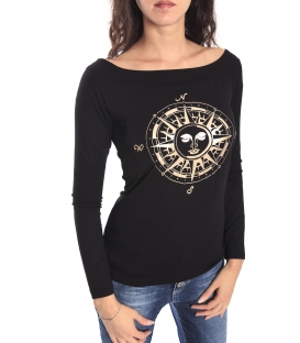 DENNY ROSE Jersey / T-shirt mit mit Aufdruck BLACK 52DR61020