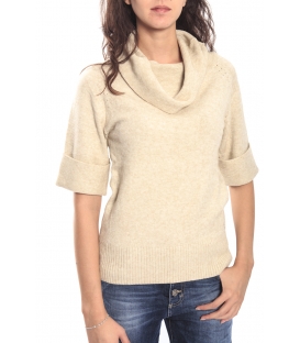 GRAFFIO Sweat mit Hals Kurzarm BEIGE Art. WGD378