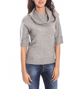 GRAFFIO Sweat mit Hals Kurzarm GREY Art. WGD378