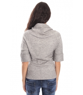 GRAFFIO Sweat mit Hals Kurzarm GREY Art. WGD378