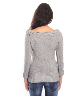 GRAFFIO Sweater with braid GREY Art. WGD384