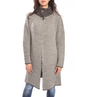 GRAFFIO Long coat with 2 buttons FANGO-BEIGE Art. WGD393