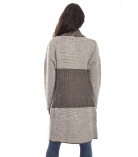 GRAFFIO Cappotto lungo con 2 bottoni FANGO-BEIGE Art. WGD393