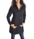 HOMEWARD Padded jacket 100 grams with zip. BLACK / GREY Art. HLC353