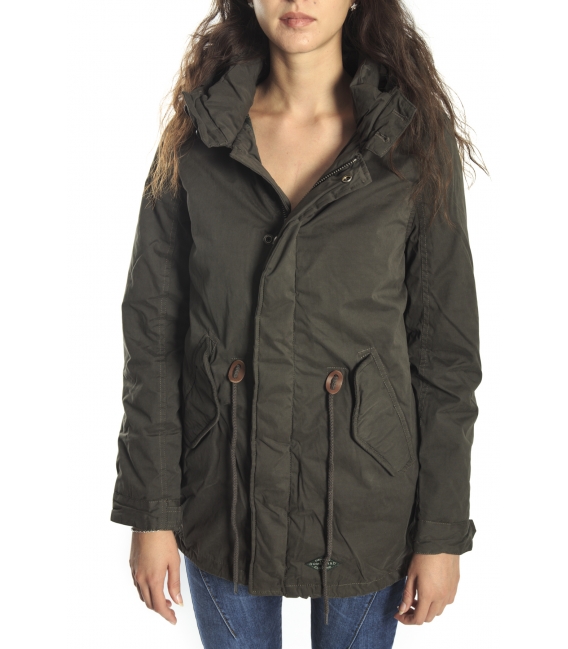 HOMEWARD Parka with zip and clips col. OLIVE Art. HLC364