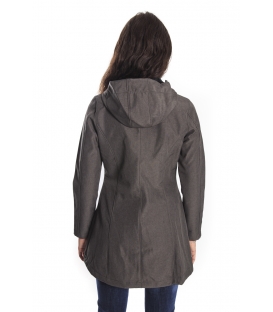 HOMEWARD Long Jacket with zip col. DARK GREY/BLACK Art. HLC360