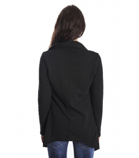 SUSY MIX Asymmetric sweatshirt BLACK Art. 5314