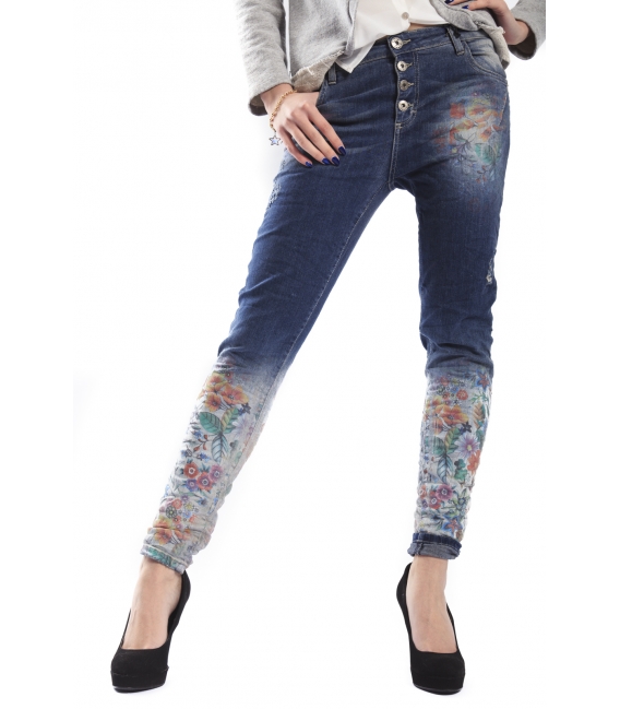 MARYLEY jeans boyfriend 4 buttons DENIM B615 SPRING/SUMMER 2015 MADE IN ITALY
