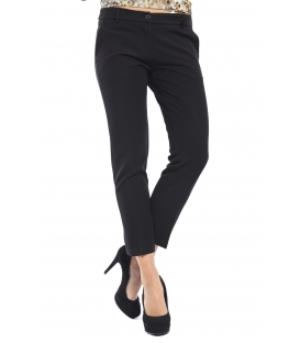 DENNY ROSE Pantalone cinos con zip NERO 52DR21013