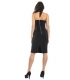 DENNY ROSE Long Dress with zip BLACK 52DR11007
